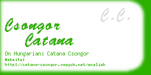 csongor catana business card